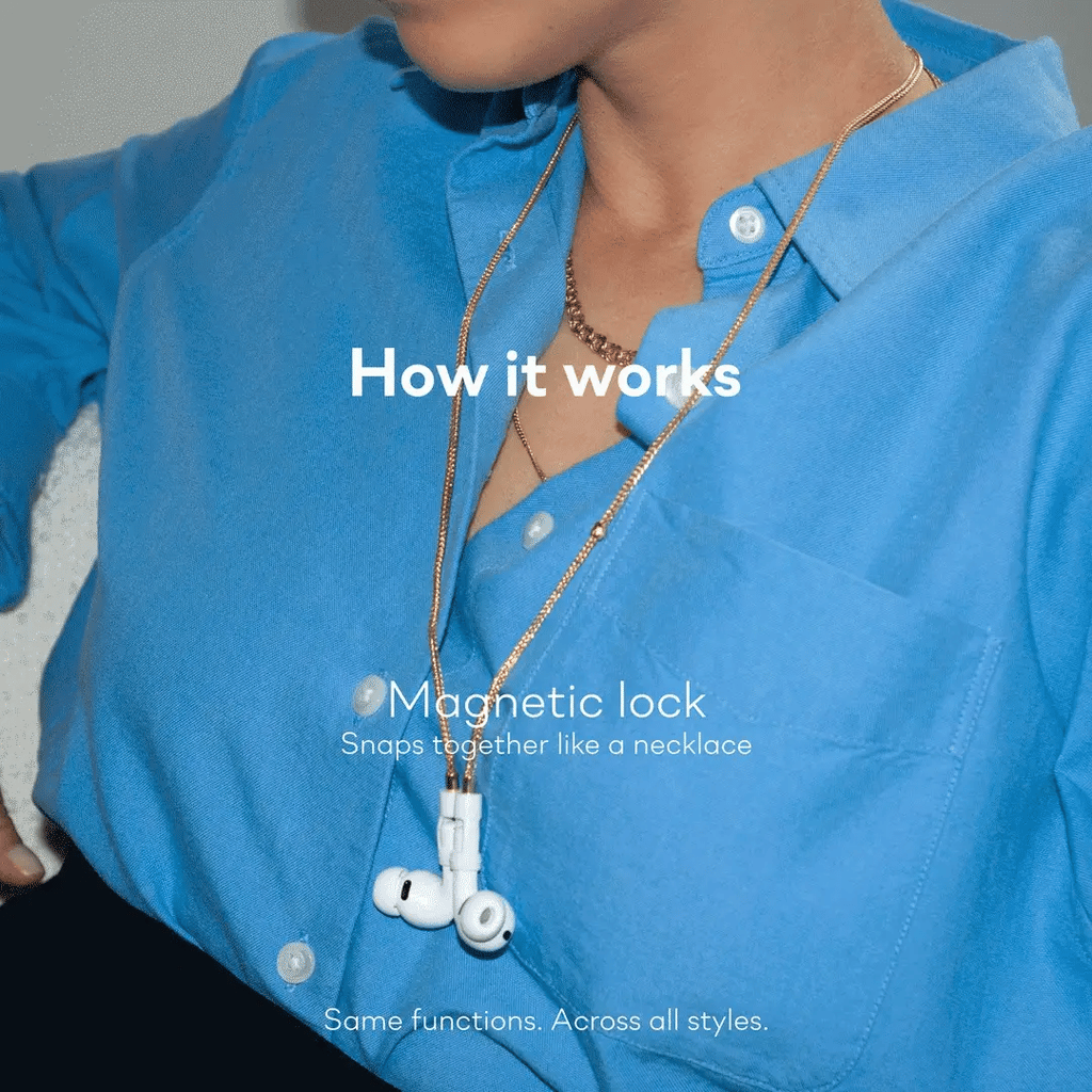 Mesh Chain AirPods Necklace